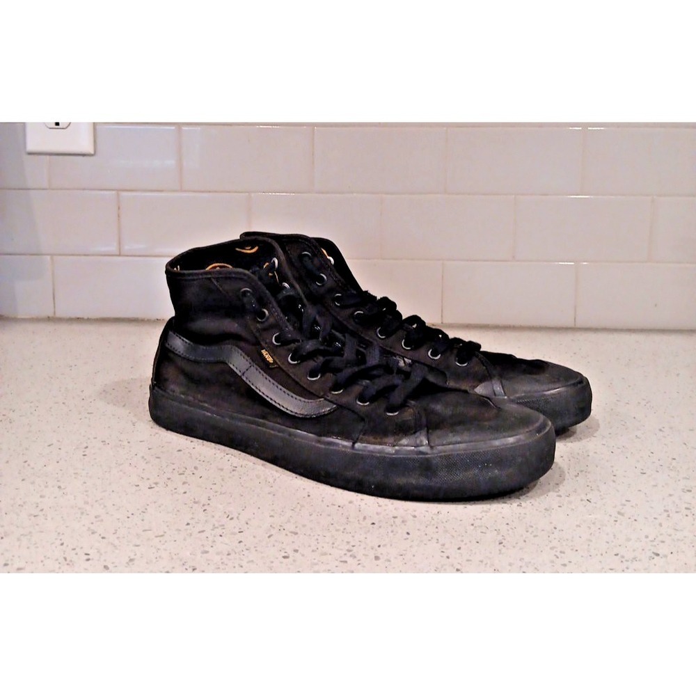 Vans Black Ball Hi SF Black Canvas High Top Skate Shoes Mens 11